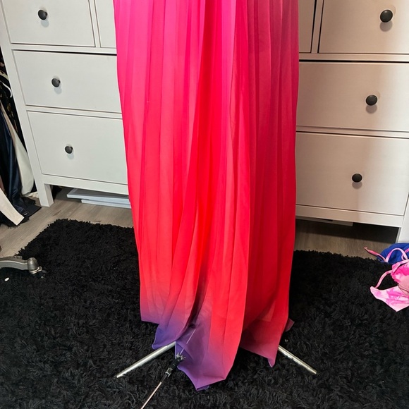 Halter dress, colorful prom, holiday, party, open back, New Year’s Eve gown - Picture 6 of 8